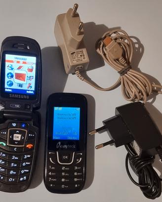 Coppia di Telefoni Vintage Samsung più Easyteck 