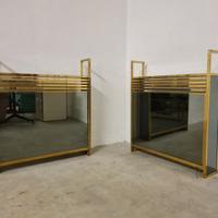 Coppia Etagere Hollywood Regency anni 70