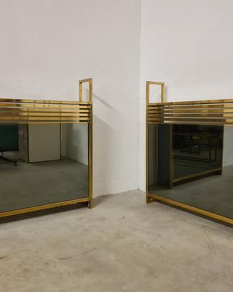 Coppia Etagere Hollywood Regency anni 70