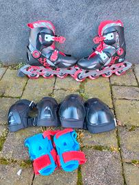 Roller bambino Oxelo (32-34) con protezioni