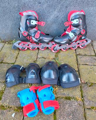 Roller bambino Oxelo (32-34) con protezioni