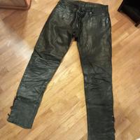 Pantaloni in vera pelle American Eagle Taglia 48