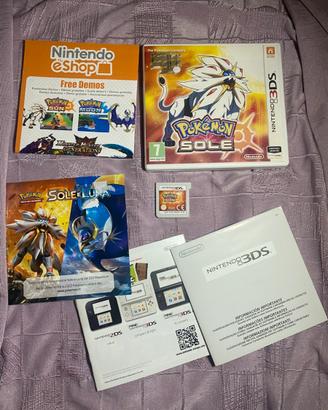 Pokémon Sole completo nintendo 3ds 2ds