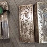 Porta rossetto vintage argento 800