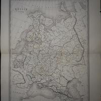 carta geografica dell'Ottocento della Russia