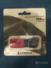 chiavetta USB Kingston 128 GB sigillata 