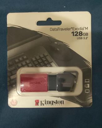 chiavetta USB Kingston 128 GB sigillata 
