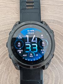Garmin Fenix 8 Amoled Sapphire 51 mm DLC Carbon Gr