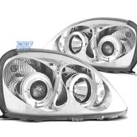 FARI PER TOYOTA YARIS 98-05 ANGEL EYES FONDO CROMA