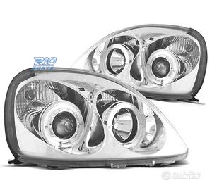 FARI PER TOYOTA YARIS 98-05 ANGEL EYES FONDO CROMA