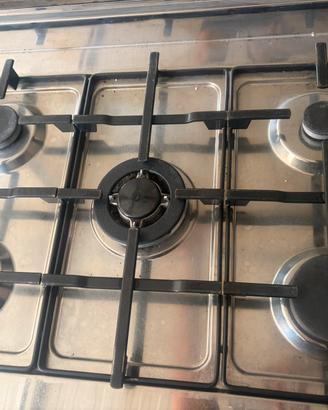 Cucina gas 5 fuochi forno elettrico ventilato 80cm