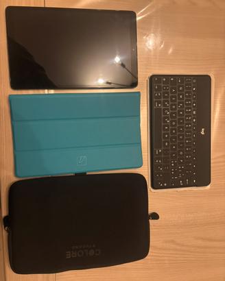 Samsung Galaxy Tab A + 2 custodie + tastiera