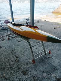 Kajak con pagaia nuova