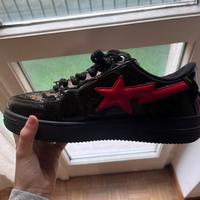 Scarpe BAPE sta Low shark nere