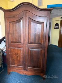 Armadio Antico 2 Ante in Legno Massello –Fine '800