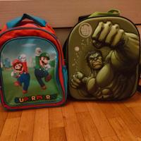 Zainetto Hulk e Super Mario