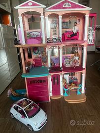 Casa Barbie con ascensore + barbie + auto +camper