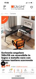 scrivania angolare