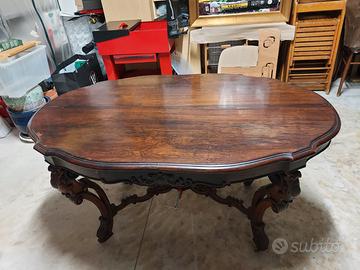 TAVOLO ANTICO IN LEGNO STILE LUIGI FILIPPO