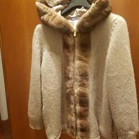 Giacca cachemire e visone Blumarine 