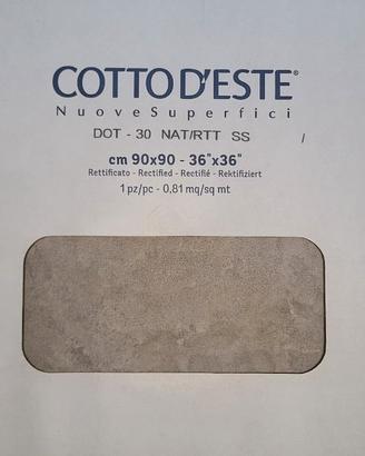 141 Mattonelle in gres porc. 90x90 - Cotto D'Este
