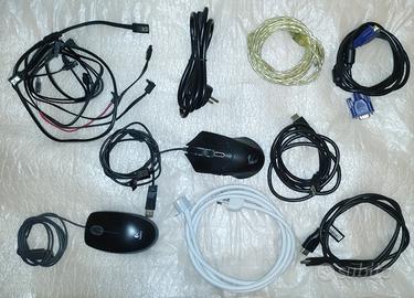 Mouse, avvolgicavi, cavi di alimentazione, varie