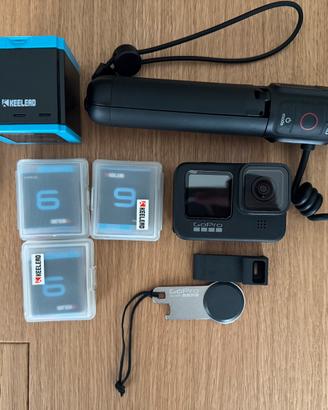 GOPRO HERO 9 BLACK + VOLTA + ACCESSORI
