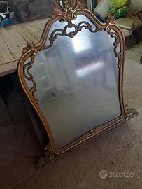 specchio vintage in legno 