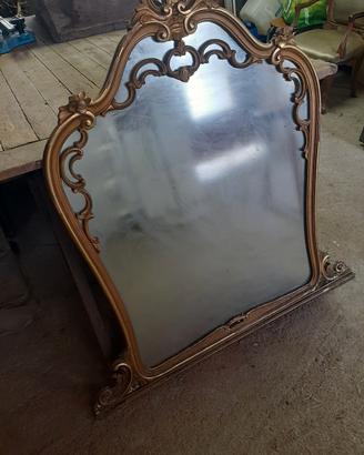specchio vintage in legno 