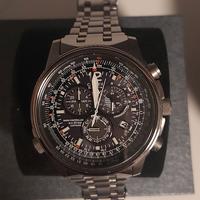CITIZEN RADIOCONTROLLATO CRONO PILOT SUPER TITANIO