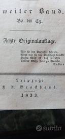 Dieci volumi di Enciclopedia tedesca del 1833