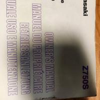 libretto istruzioni Kawasaki z750s