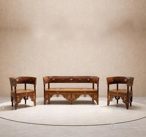 Antico Salotto siriano antico | intarsi madreperla