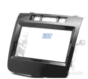 CORNICE NERA LUCIDA RADIO 2-DIN PER VOLKSWAGEN VW 