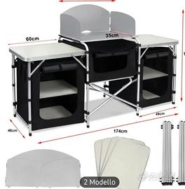 mobile armadietto cucina campeggio 