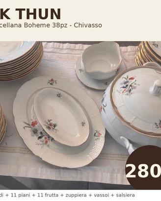 servizio piatti TK Thun Boheme  Vintage