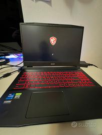 MSI Katana GF66 12UE-Intel i7 12000H-Nvidia 3060