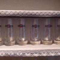 Bicchieri da Long Drink marchiati Martini anni '90