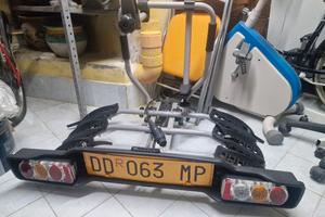 porta biciclette per gancio di traino