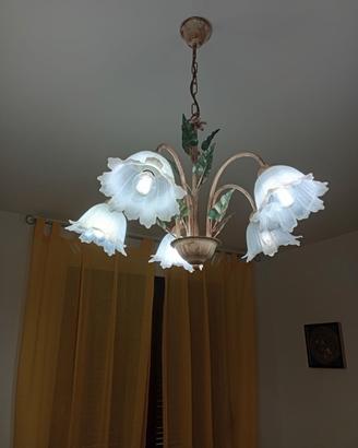 Lampadario e 2 abat-jour