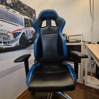 Sedia Gaming  Ufficio SPARCO ICON - Nero Azzurro
