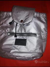 Borsetta zainetto Superga in poliestere argento