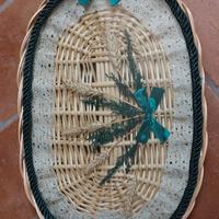 Vassoio ovale in vimini, come IDEA  da regalare !