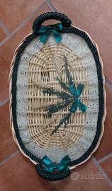 Vassoio ovale in vimini, come IDEA  da regalare !