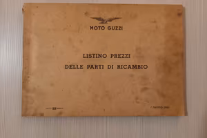 Catalogo Listino Prezzi Ricambi MOTO GUZZI 1960