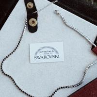 Collana Tennis In Swarovski Neri 