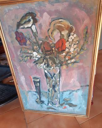 Aldo Pecoraino Natura morta con vaso di fiori