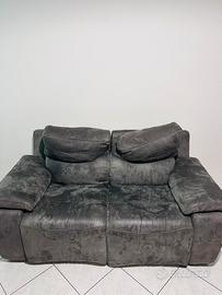 Divano Poltrone sofà in alcantara grigio