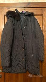 Giubbotto lungo da donna marrone