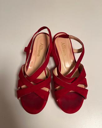 Sandalo Allison rosso tg 39